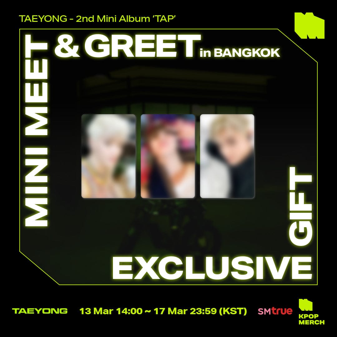 NCT ALBUM [BANGKOK MEET&GREET EVENT] TAEYONG - 2nd Mini Album [TAP] (Digipack Ver.)