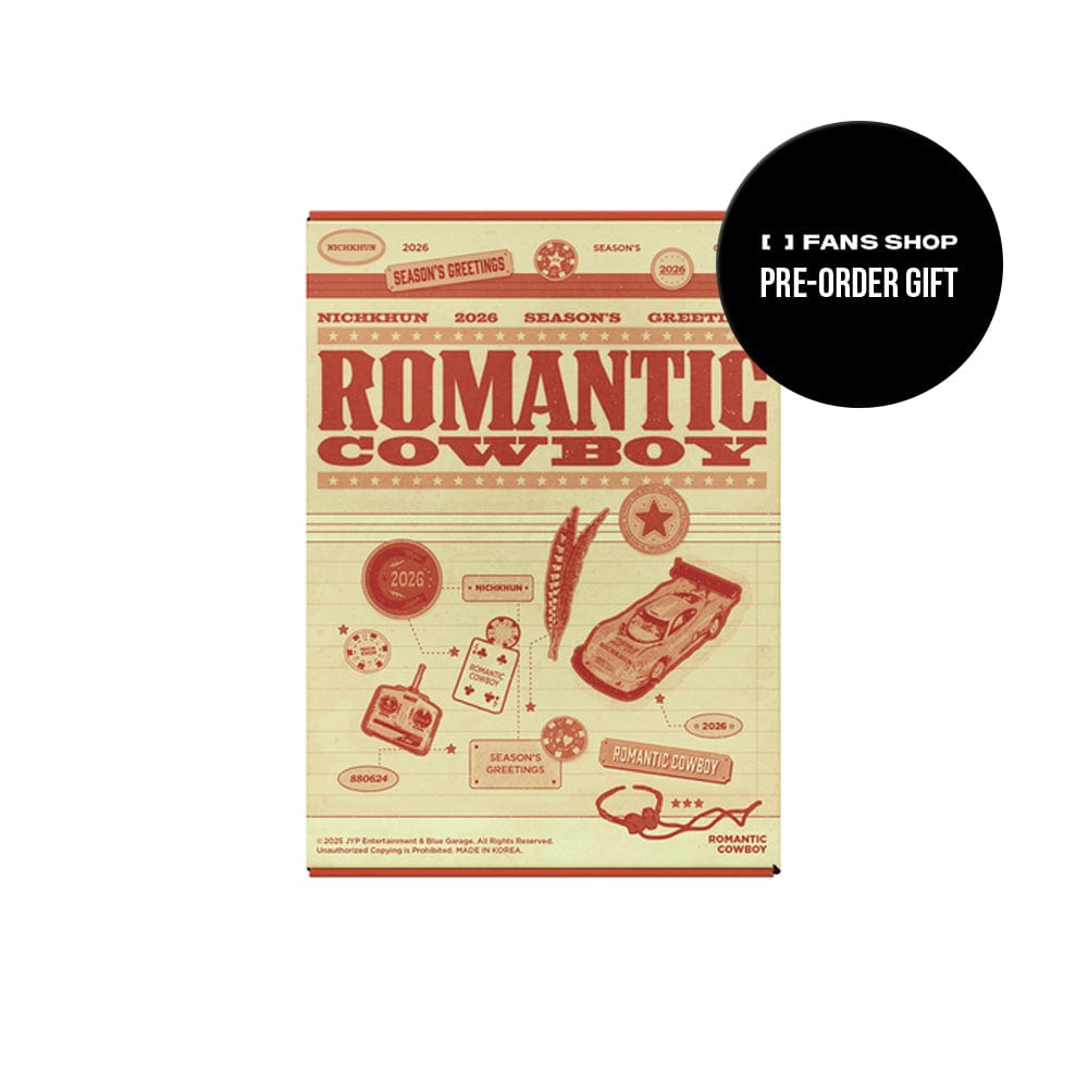 NICHKHUN MD / GOODS FANS SHOP 2PM NICHKHUN - 2026 SEASON'S GREETINGS [ROMANTIC COWBOY]