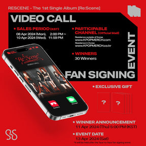 RESCENE ALBUM (Video Call EVENT) RESCENE - The 1st Single Album [Re:Scene]