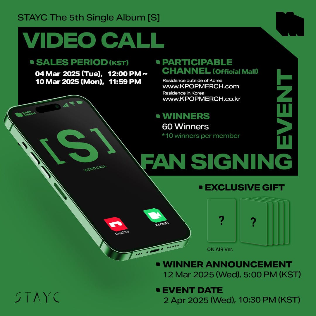 STAYC ALBUM [1:1 Video Call EVENT] STAYC - The 5th Single Album [S] (PLVE Ver.)