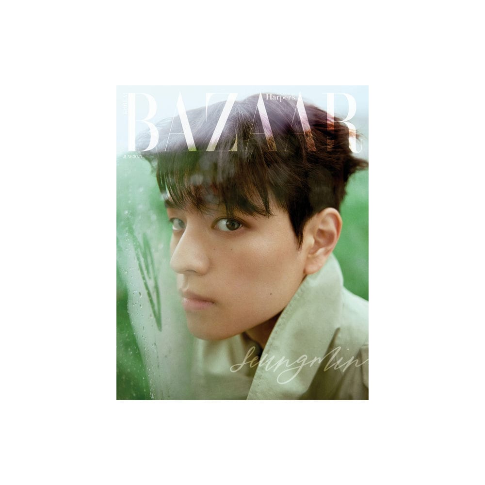 Stray Kids Magazine A version SEUNGMIN - HARPERS BAZAAR Magazine Cover (Jun 2025)