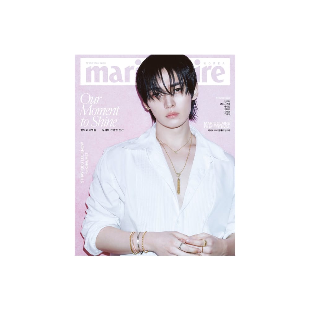 Stray Kids Magazine B ver Stray Kids Lee Know - MARIE CLAIRE Korea Magazine (May 2025)