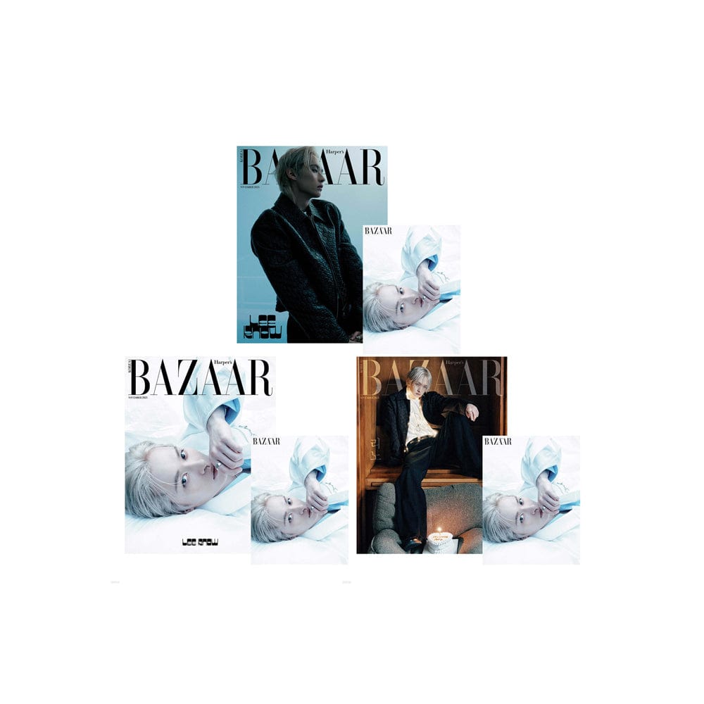 Stray Kids Magazine SET（A+B+C） StrayKids Lee Know - HARPERS BAZAAR Magazine Cover (Nov 2025)