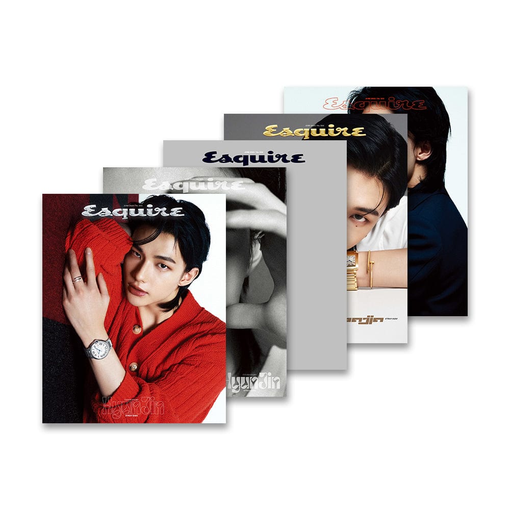 Stray Kids MD / GOODS Set (All 5 covers) HYUNJIN - Esquire Magazine Cover HYUNJIN (June 2023)
