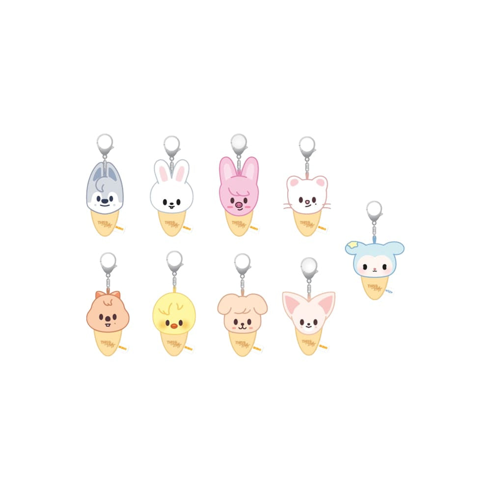 Stray Kids MD / GOODS Stray Kids - PLUSH KEYRING ICECREAM Ver. [ THIS & THAT POP UP STORE MD ]