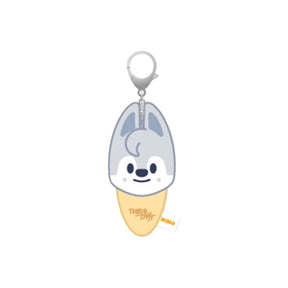 Stray Kids MD / GOODS Wolf Chan Stray Kids - PLUSH KEYRING ICECREAM Ver. [ THIS & THAT POP UP STORE MD ]