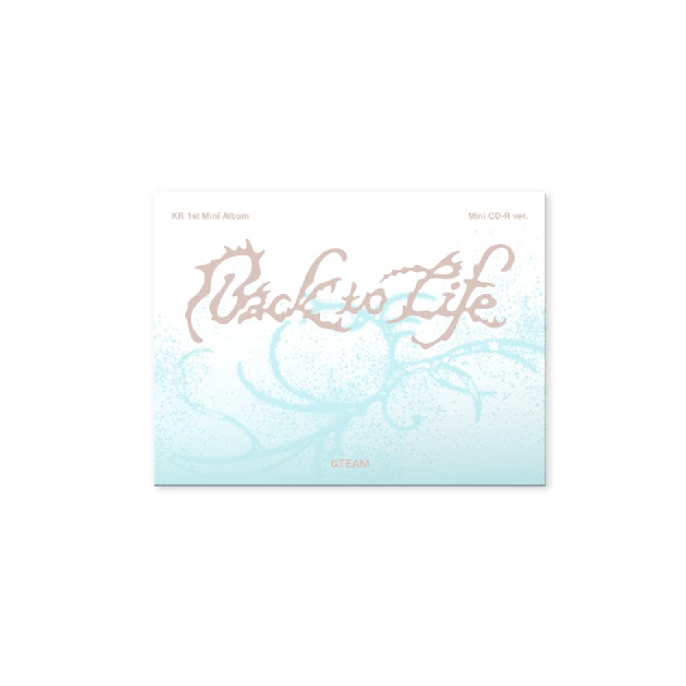 &Team ALBUM &TEAM - KR 1st Mini Album Back to Life (Mini CD-R ver.)