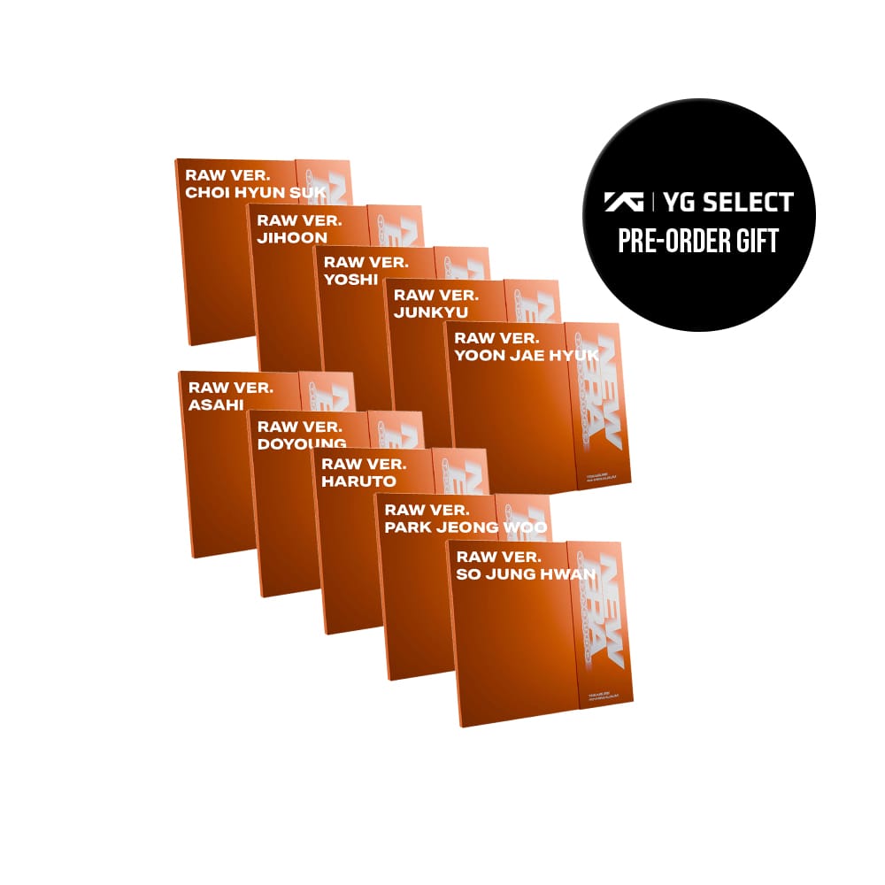 TREASURE ALBUM YG POB / SET TREASURE - 4th Mini Album NEW WAV (RAW VER.)