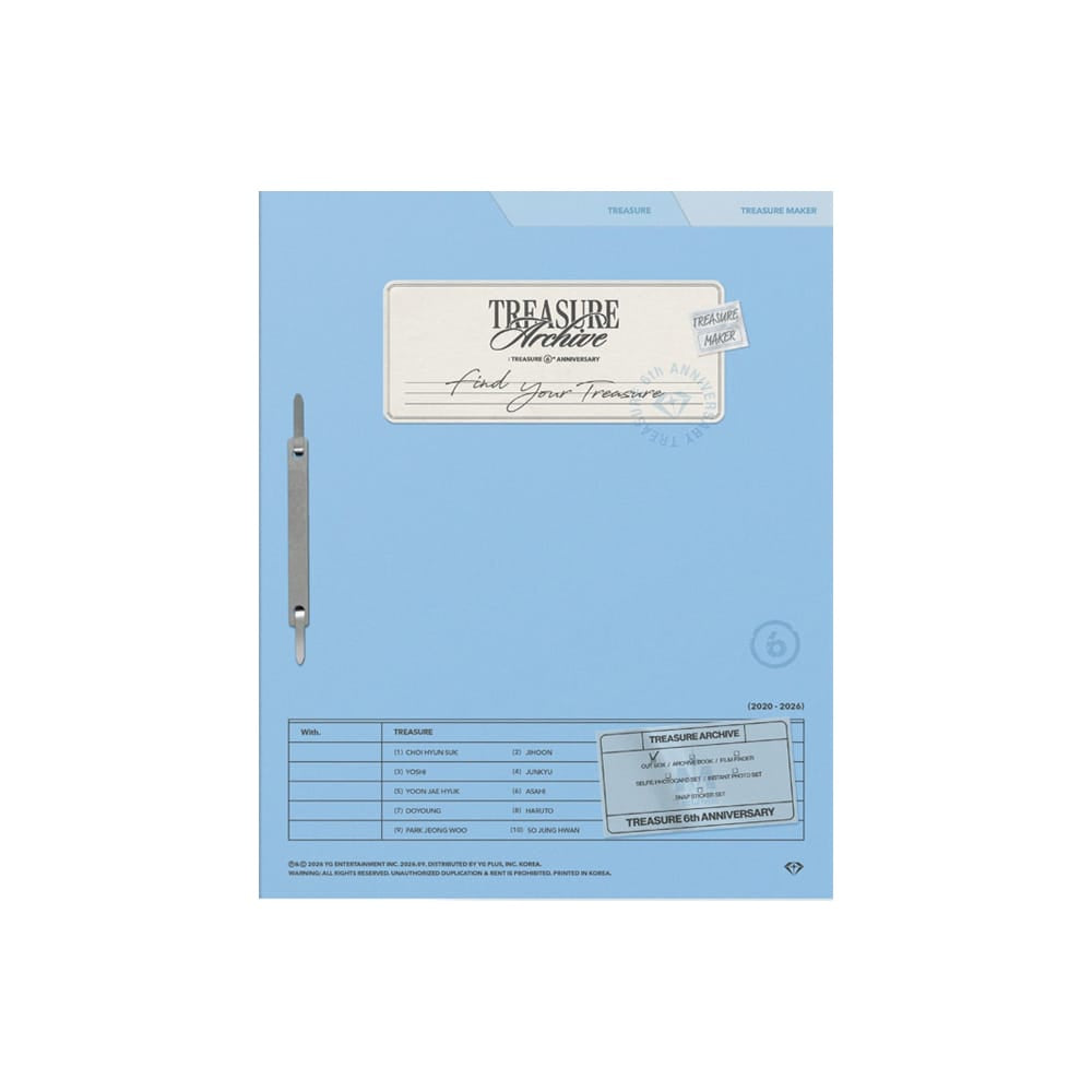 TREASURE PHOTOBOOK NO POB TREASURE - TREASURE ARCHIVE : TREASURE 6TH ANNIVERSARY