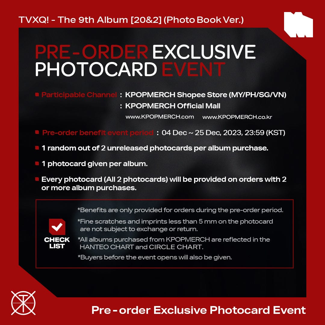 TVXQ! ALBUM TVXQ! - The 9th Album [20&2] (Photo Book Ver.)