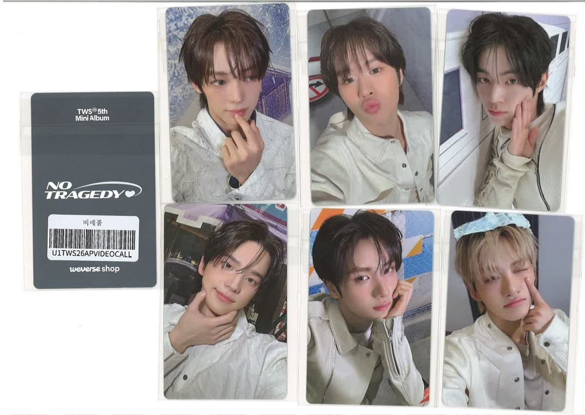 TWS MD / GOODS PHOTO CARD OFFICIAL - TWS 5th Mini Album NO TRAGEDY (VIDEO CALL)