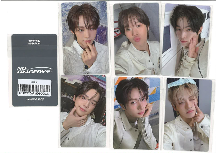PHOTO CARD OFFICIAL - TWS 5th Mini Album NO TRAGEDY (VIDEO CALL)