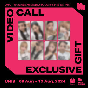 UNIS ALBUM (0820 Video Call EVENT) UNIS - 1st Single Album [CURIOUS]