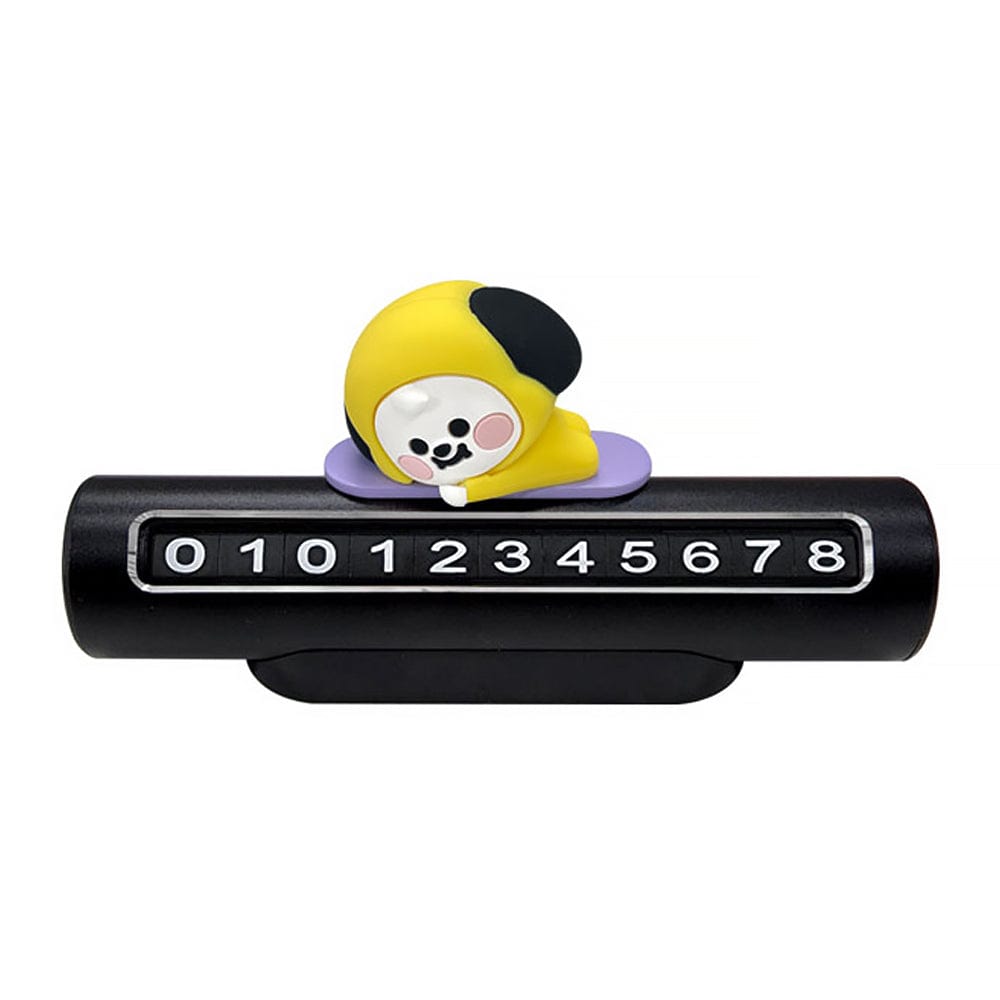 BTS MD / GOODS CHIMMY BTS - BT21 Baby Figure Phone Number Plate for Vehicles LINE FRIENDS