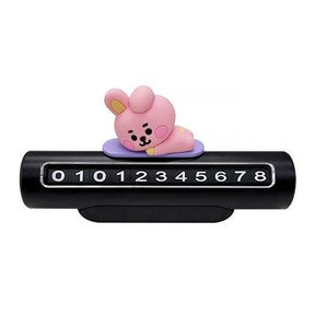 BTS MD / GOODS COOKY BTS - BT21 Baby Figure Phone Number Plate for Vehicles LINE FRIENDS