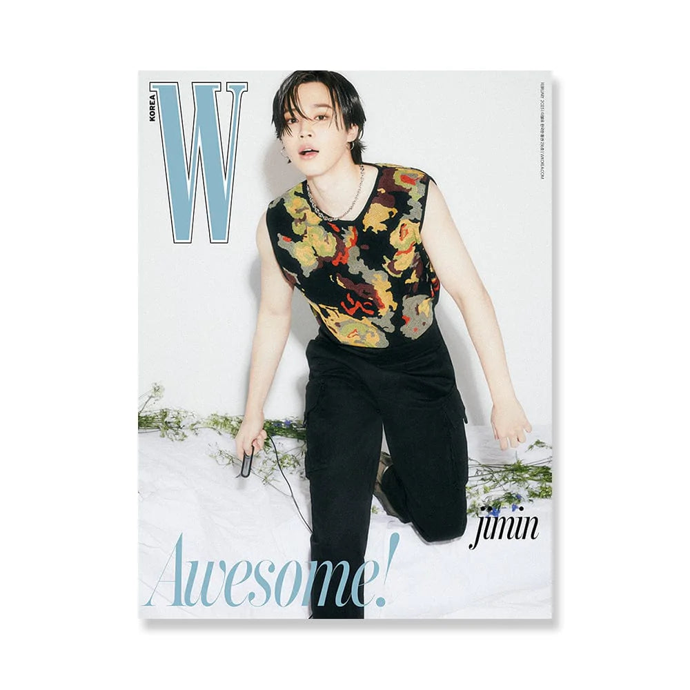 BTS JIMIN W KOREA 2023-2 MAGAZINE VERSION C - Kpop USA