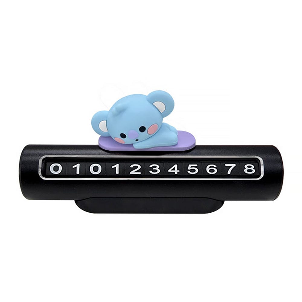 BTS MD / GOODS KOYA BTS - BT21 Baby Figure Phone Number Plate for Vehicles LINE FRIENDS