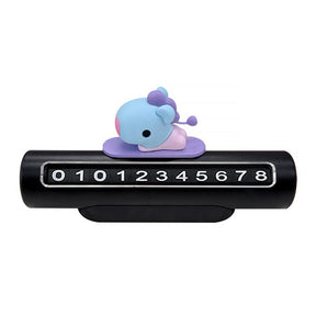 BTS MD / GOODS MANG BTS - BT21 Baby Figure Phone Number Plate for Vehicles LINE FRIENDS