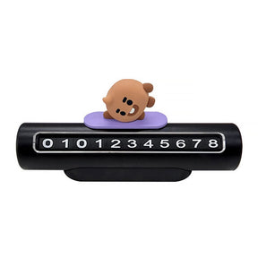 BTS MD / GOODS SHOOKY BTS - BT21 Baby Figure Phone Number Plate for Vehicles LINE FRIENDS