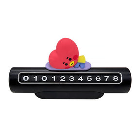 BTS - BT21 Baby Figure Phone Number Plate for Vehicles LINE FRIENDS